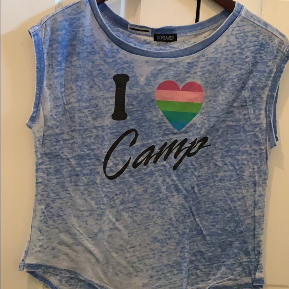 3 Dreames super cool girls I love Camp tank